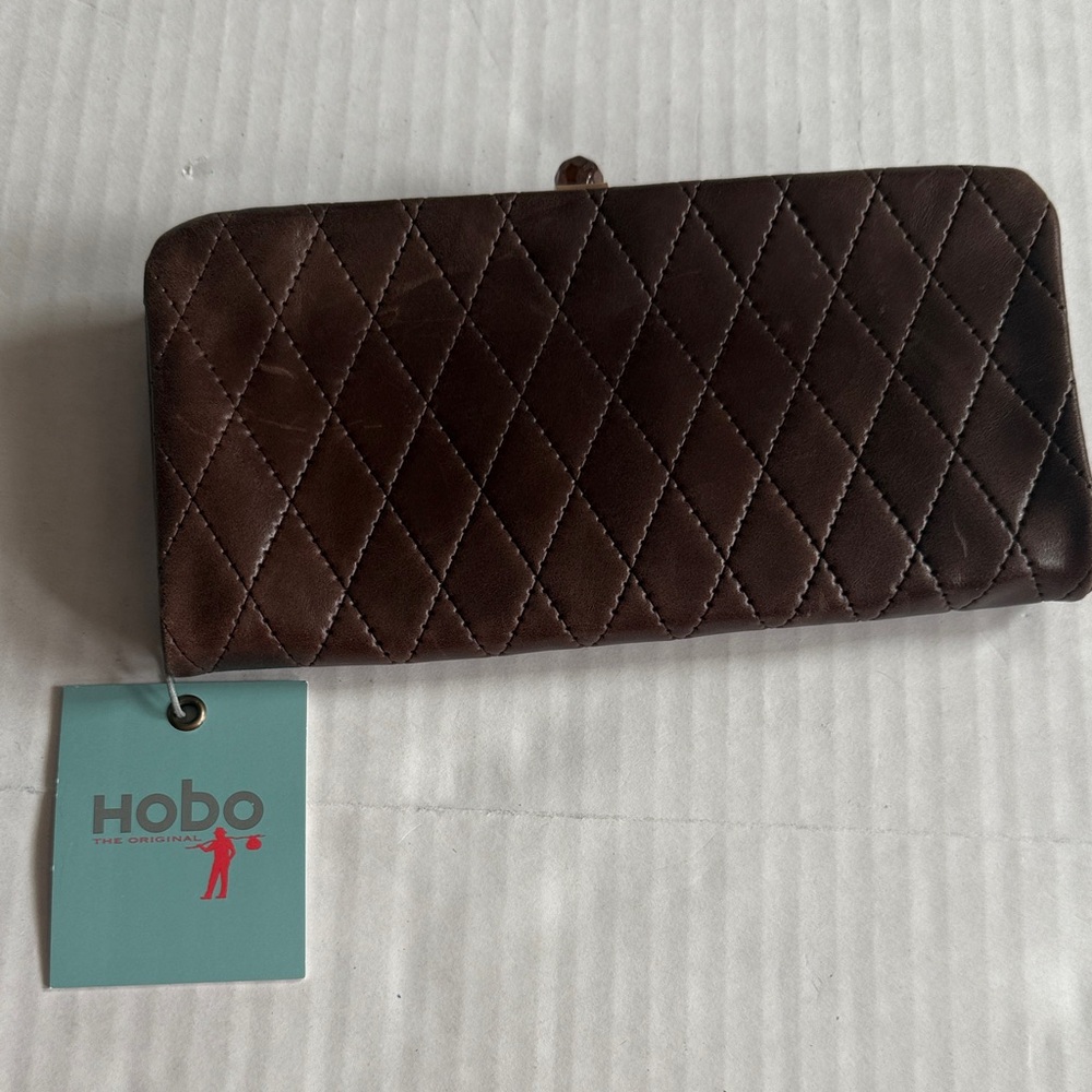 NWT HOBO Quilted Brown Wallet
